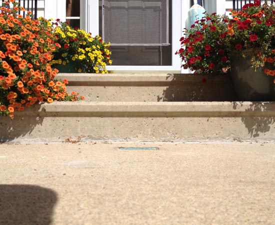 After shot:    concrete leveling process 