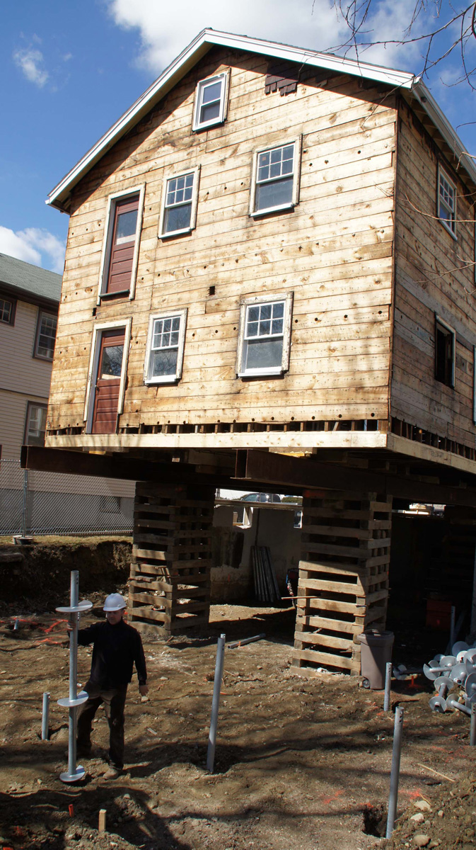 dunklee street foundation being lifted